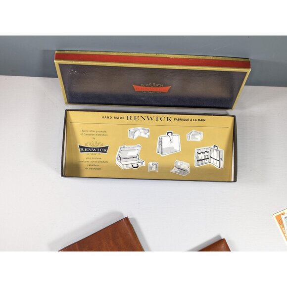 New Old Stock RENWICK brown leather bifold wallet, Granada Hide leather wallet - Picture 10 of 14